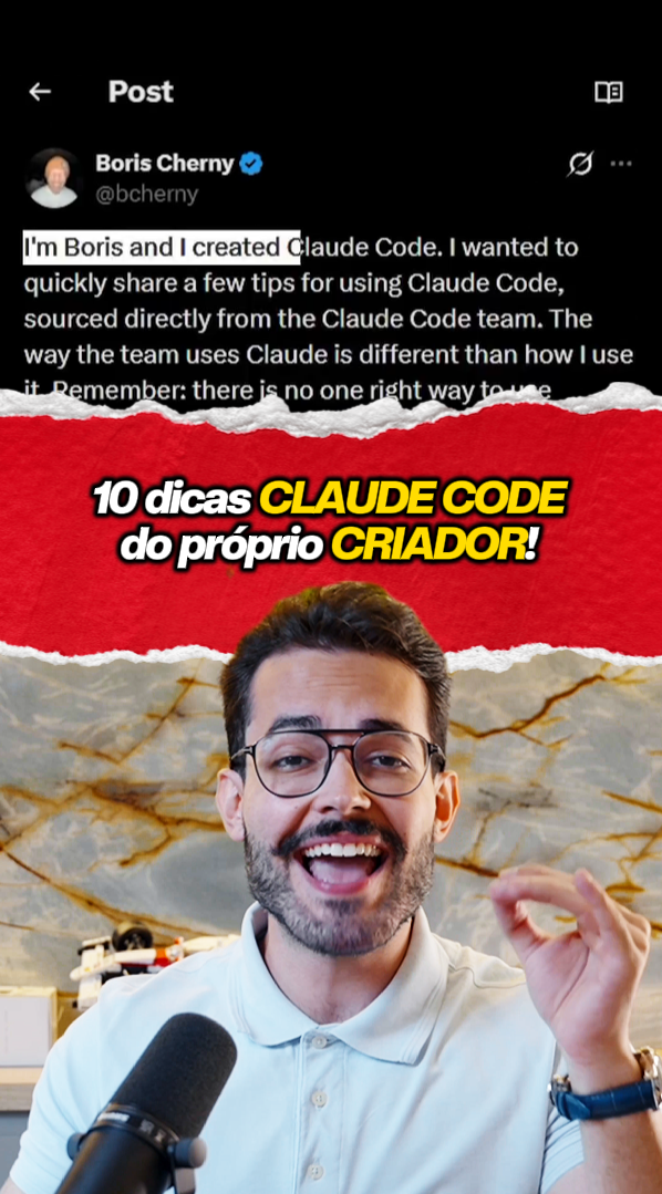 10 dicas do Claude Code do próprio criador