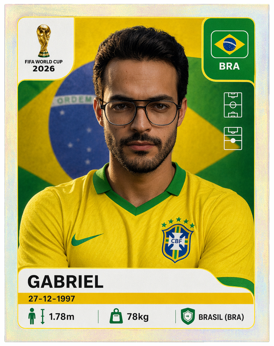 Crie a sua figurinha da Copa