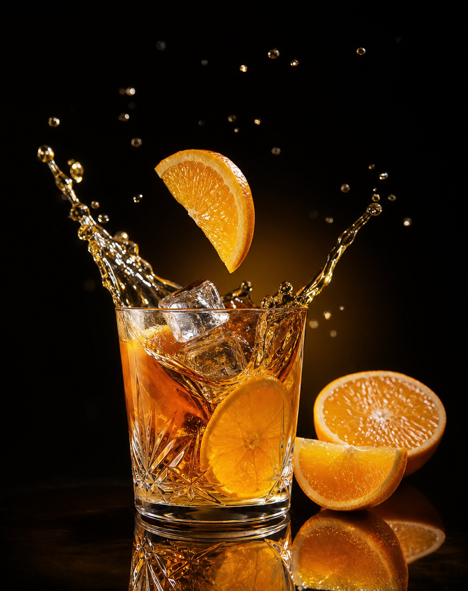 Drink com splash controlado