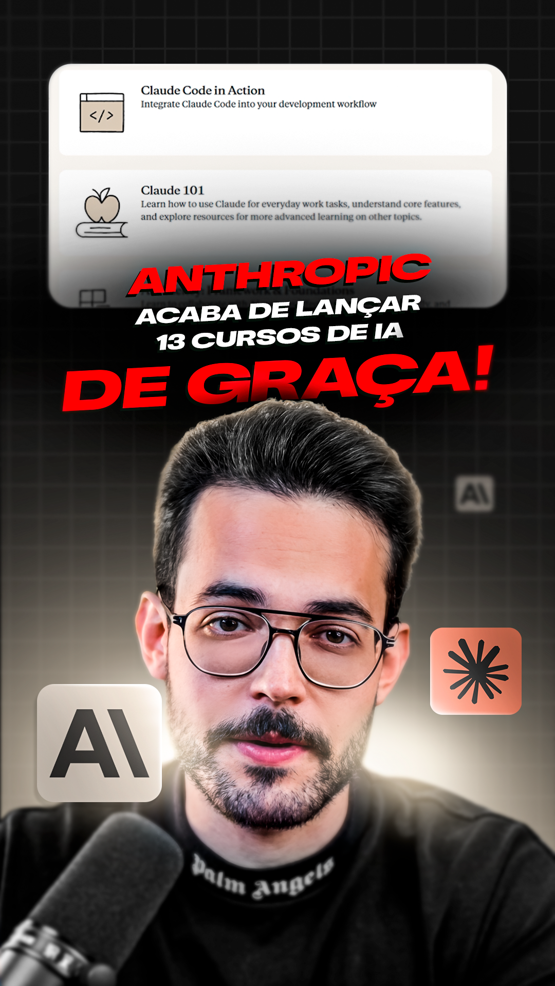 Cursos 100% gratuitos de IA pela Anthropic