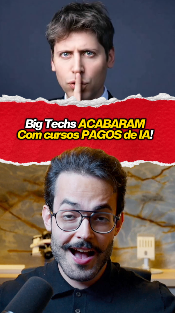 Cursos gratuitos de IA das Big Techs