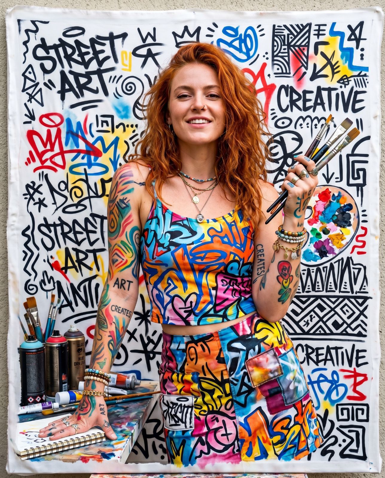 Silken Graffiti Muse